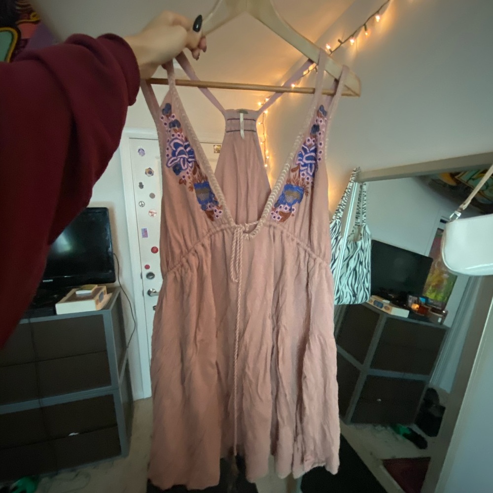 Free People pink dress!! Size L